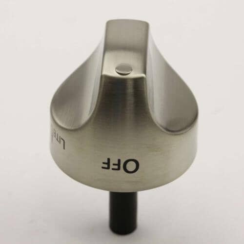 WB03K10266 GE Burner Control Knob (Stainless)