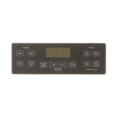 WB07X20326 GE Control Panel Overlay (Black)