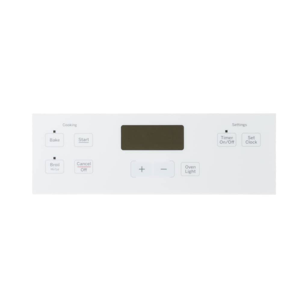 WB07X21378 GE Control Panel/Overlay