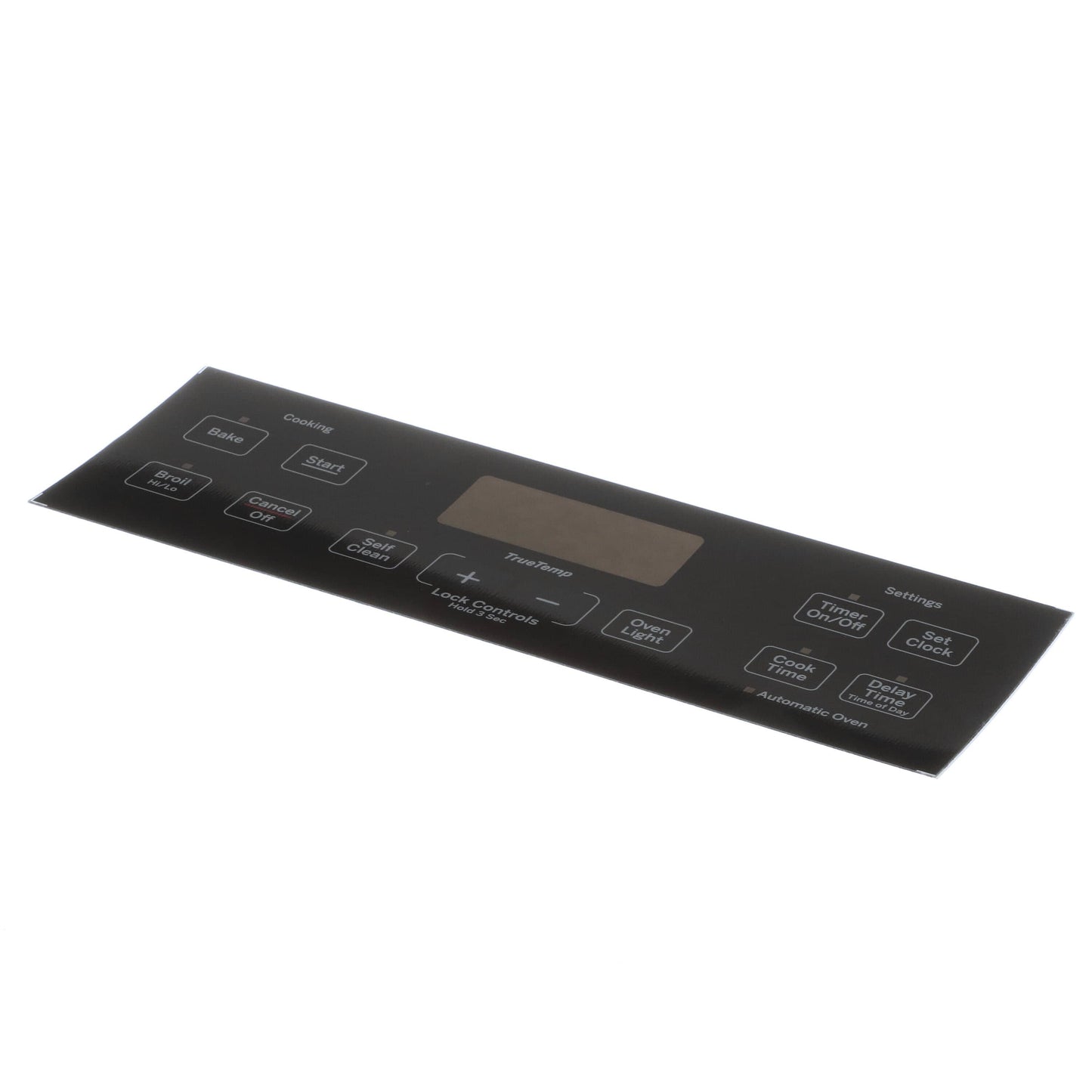 WB07X24620 GE Control Panel Overlay