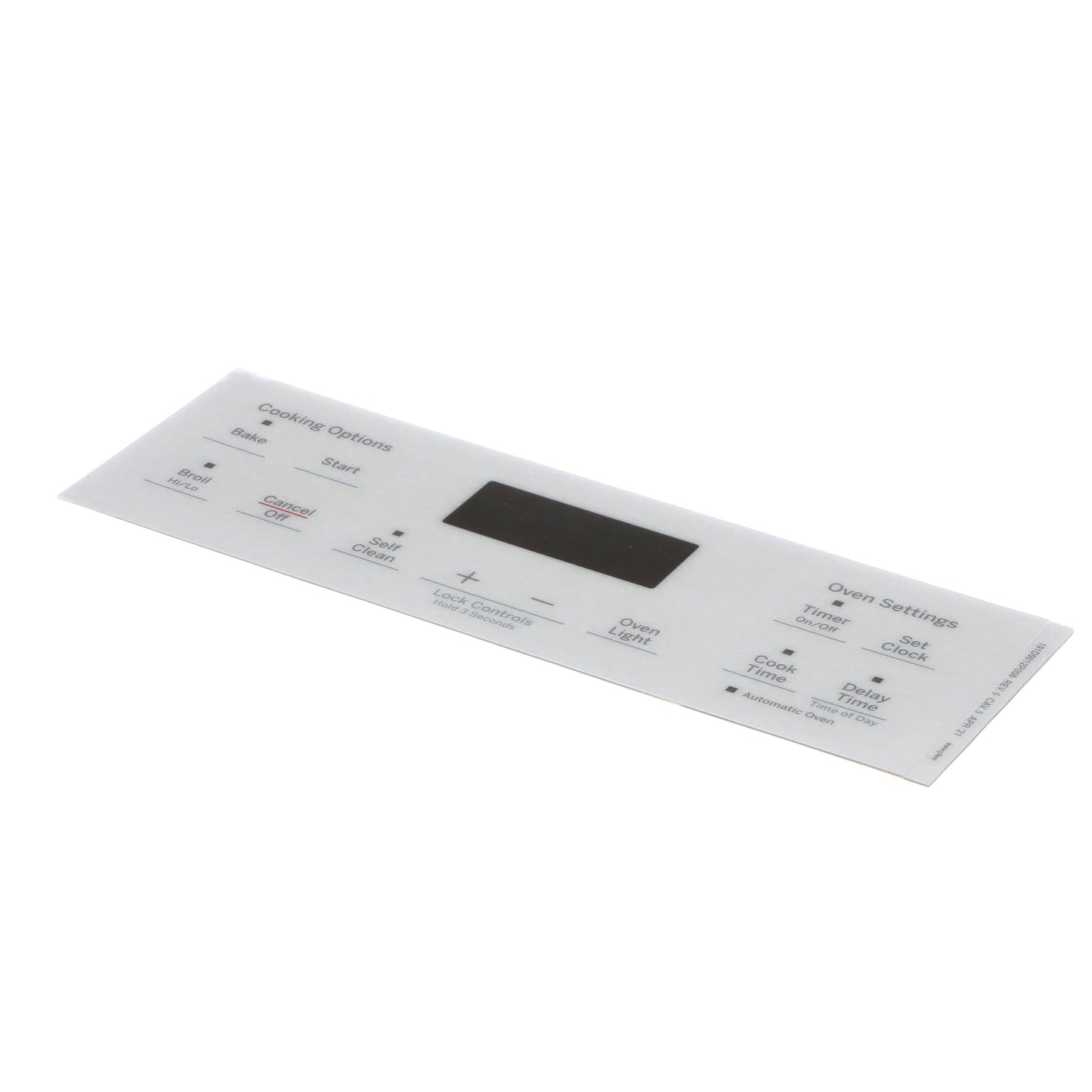WB07X26652 GE Circuit Board Overlay (White)