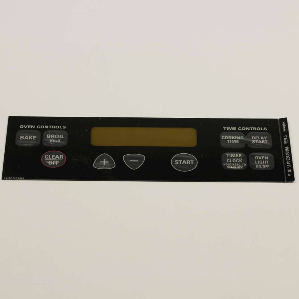 WB27T10589 GE Faceplate/Overlay