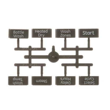 WD09X20183 GE Button and Graphics Assembly