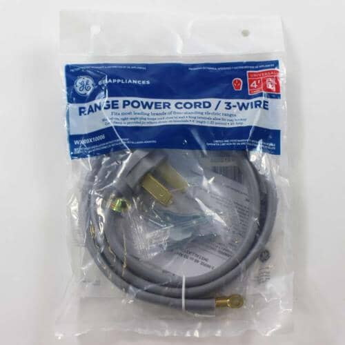 WX09X10006 GE Power Cord (4ft, 3 Wire)