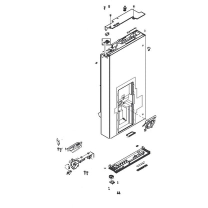 DA91-04693T Samsung Door Assembly (Left)