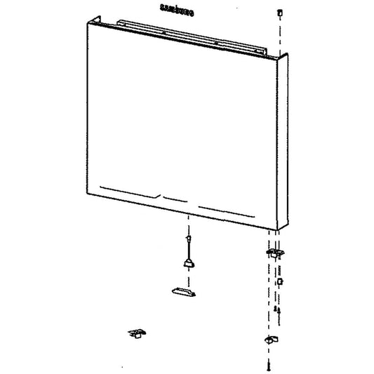 DA91-04694B Samsung Door Assembly (Stainless)