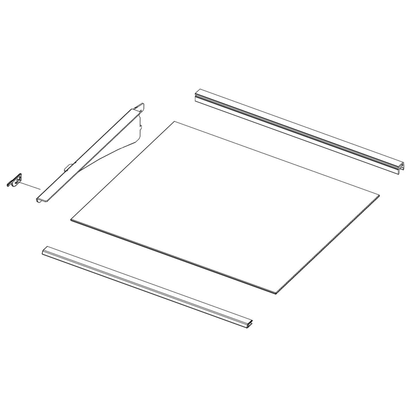 DA97-20043A Samsung Shelf Assembly