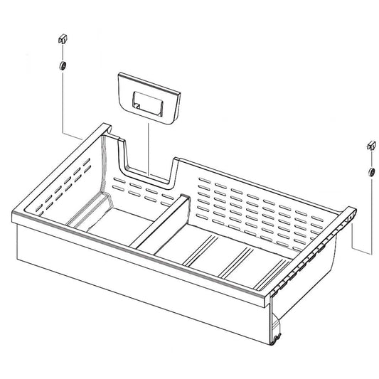 DA97-20999B Samsung Drawer/Tray Assembly