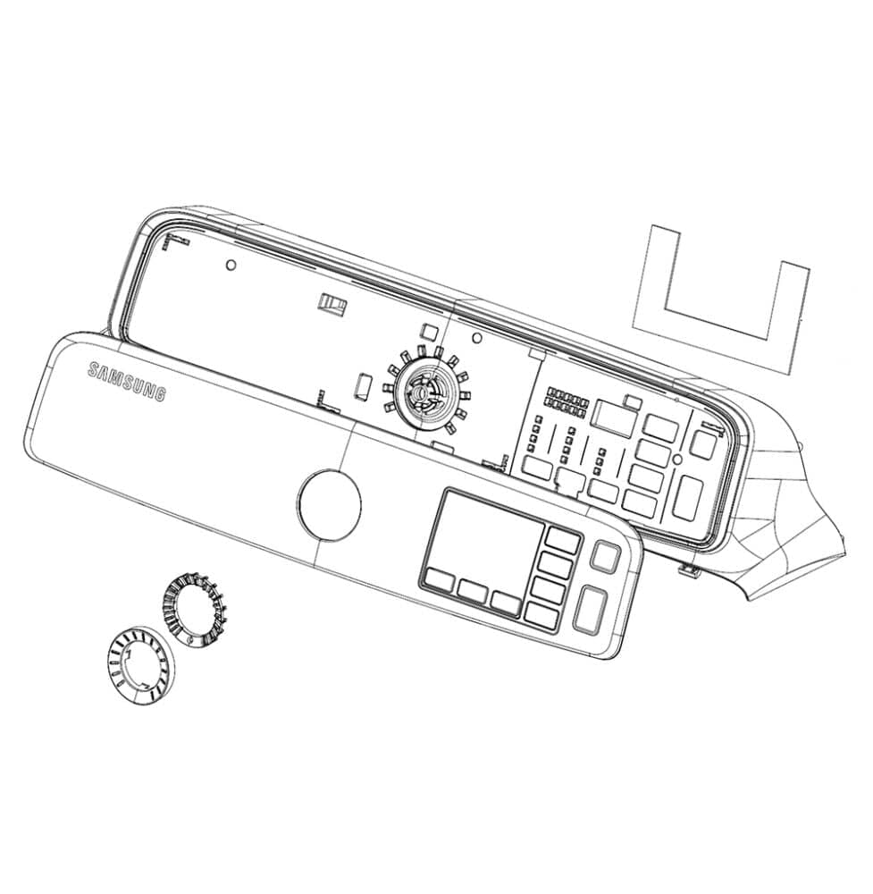 DC97-19576P Samsung Control Panel Assembly