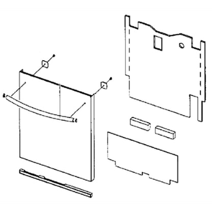 DD82-01325A Samsung Outer Door Assembly