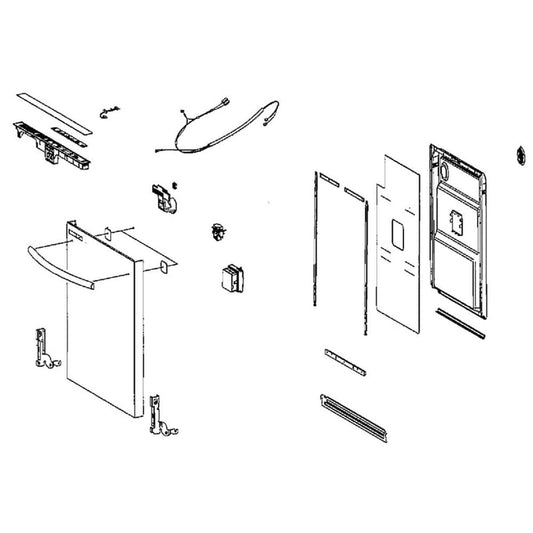 DD82-01344A Samsung Air Duct & Nozzle Assembly