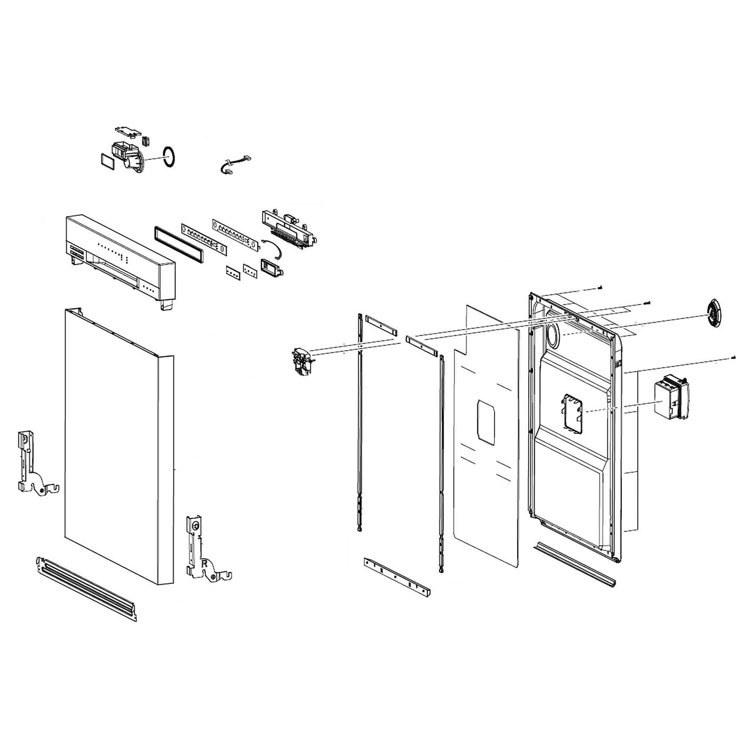 DD82-01595A Samsung Door Assembly