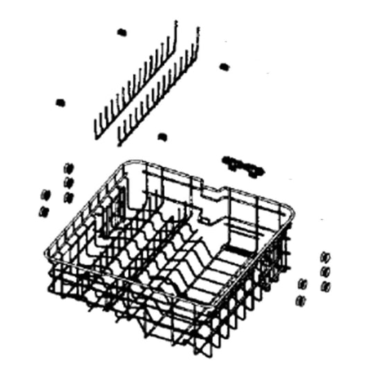 DD97-00122A Samsung Dishrack Adjuster Assembly (Right Side)
