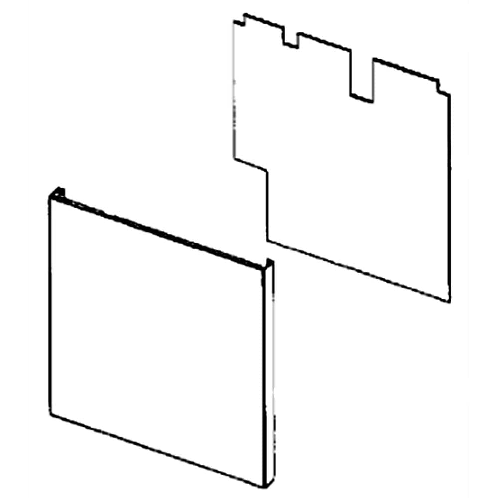 DD97-00225D Samsung Outer Door Assembly (Black Stainless)