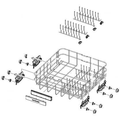 DD97-00606A Samsung Lower Dishrack Assembly