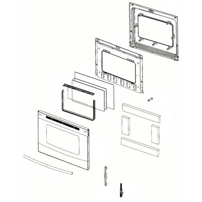 DG94-00706A Samsung Door Assembly (Stainless)