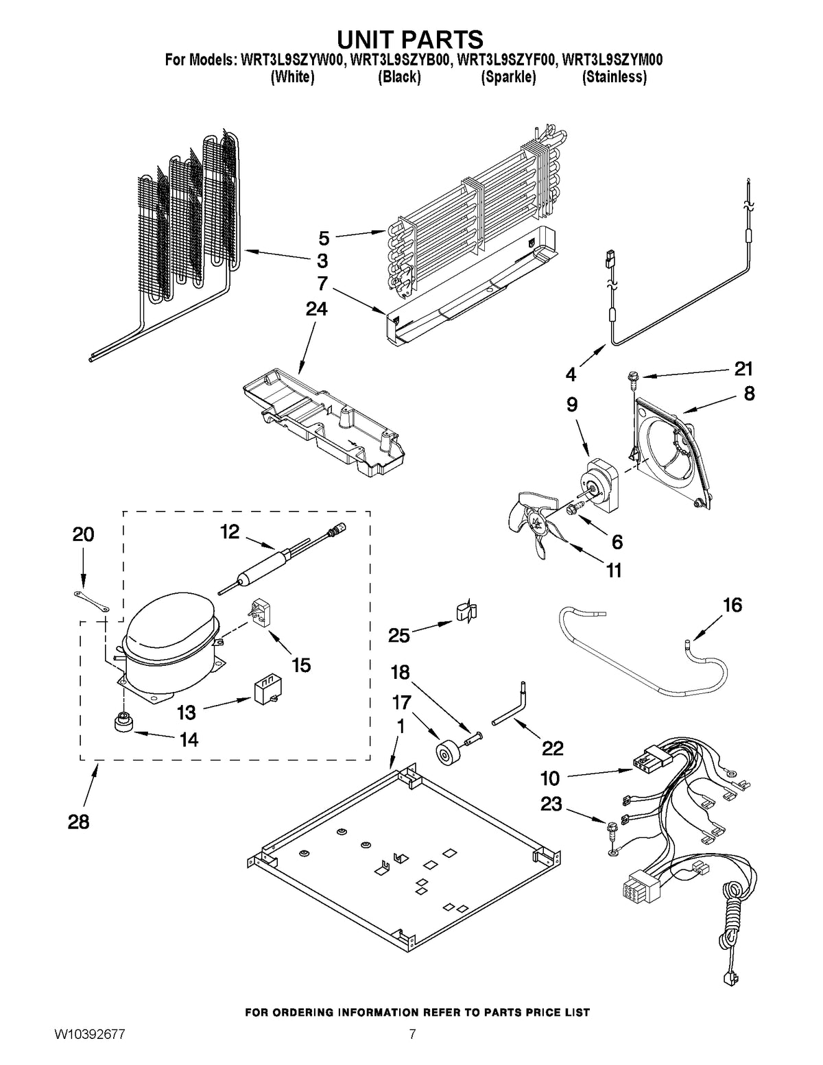 Diagram: Unit Parts - see part 1