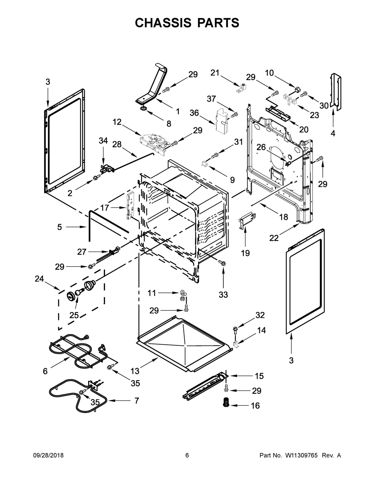 Diagram: Chassis Parts - see part 19