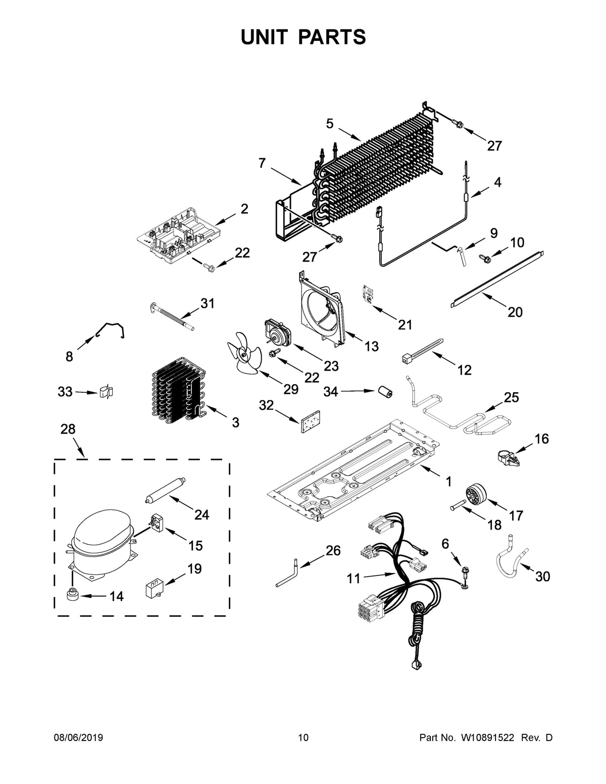 Diagram: Unit Parts - see part 2