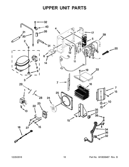 Diagram: Upper Unit Parts - see part 30