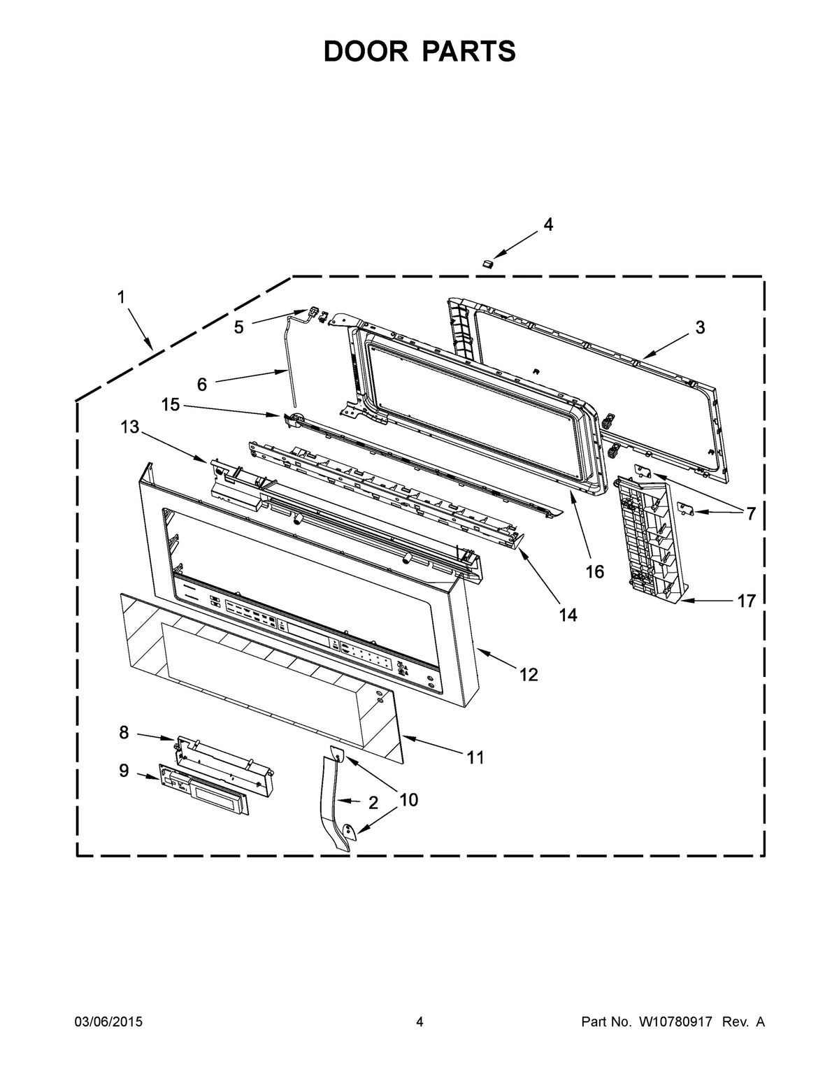 Diagram: Door Parts - see part 17