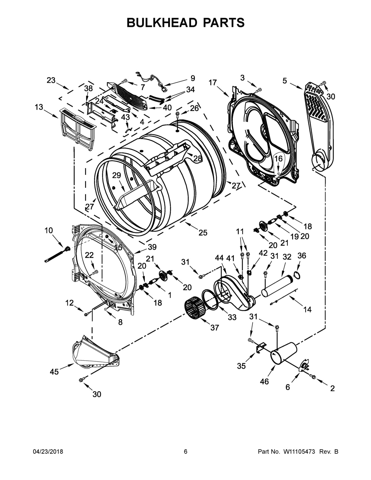 Diagram: Bulkhead Parts - see part 39