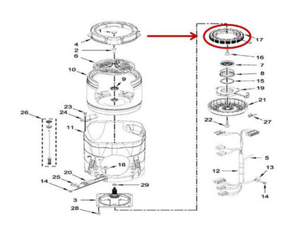 W10915700 Whirlpool Stator