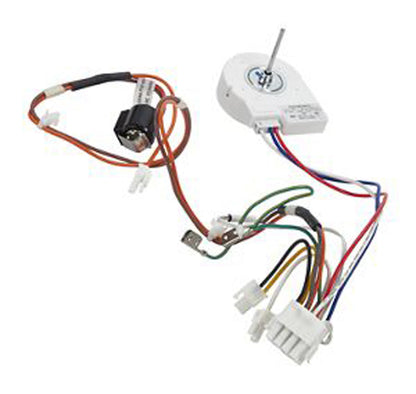 W11452196 Whirlpool Freezer Evaporator Fan Motor W/ Defrost Thermostat & Wiring Harness