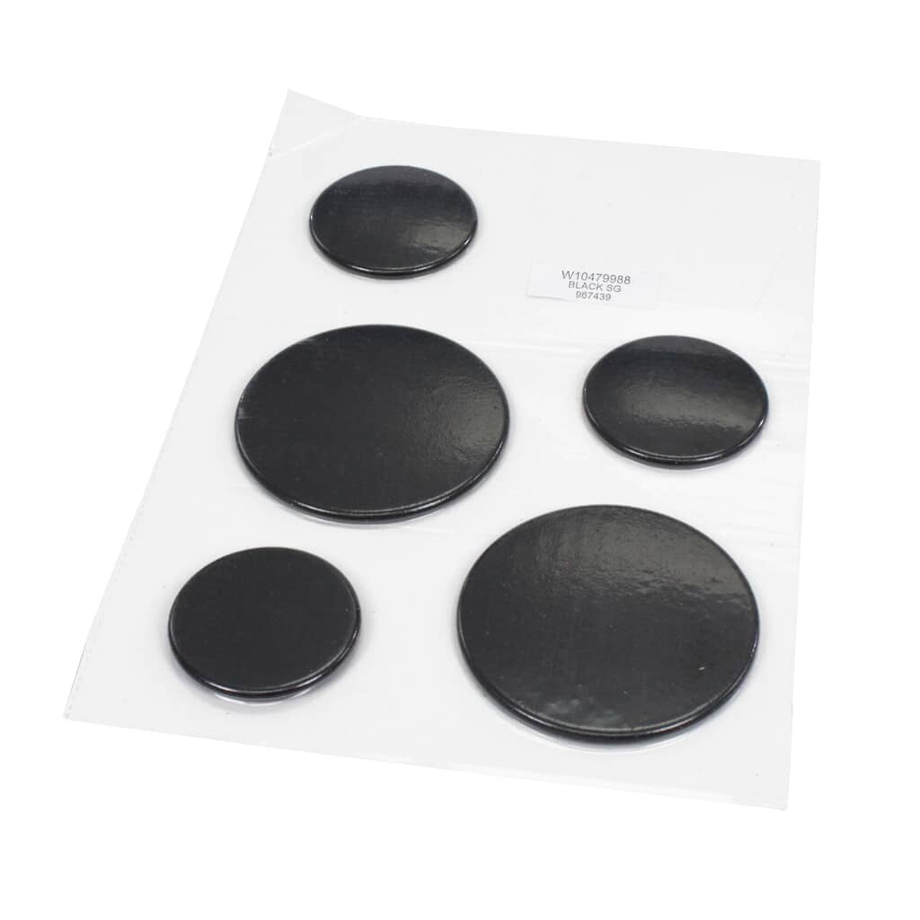 WPW10479988 Whirlpool Surface Burner Cap (Black)