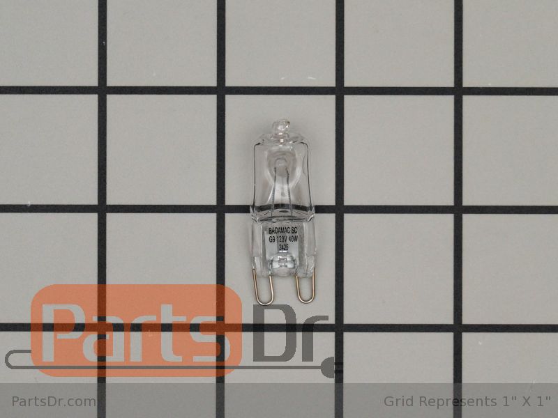 W11520384 Whirlpool Halogen Lamp (G9, 120V, 40W, 60Hz)