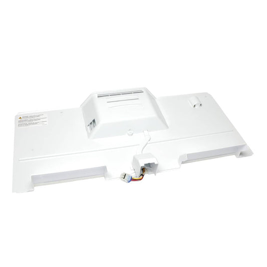 WR49X40247 GE Freezer Evaporator Cover & Fan Motor Assembly