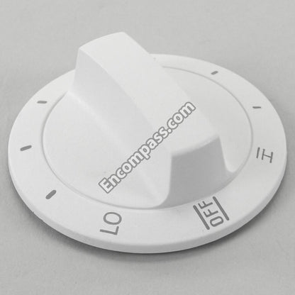 WP3183119 Whirlpool Surface Burner Knob (White)