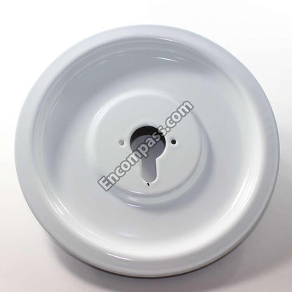 WP3424F031-81 Whirlpool Burner Drip Pan (9 inch, White)
