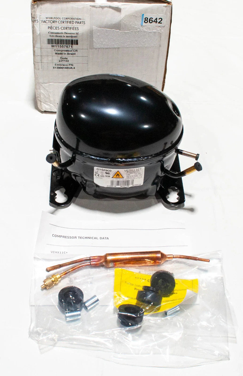 W11557671 Whirlpool Compressor