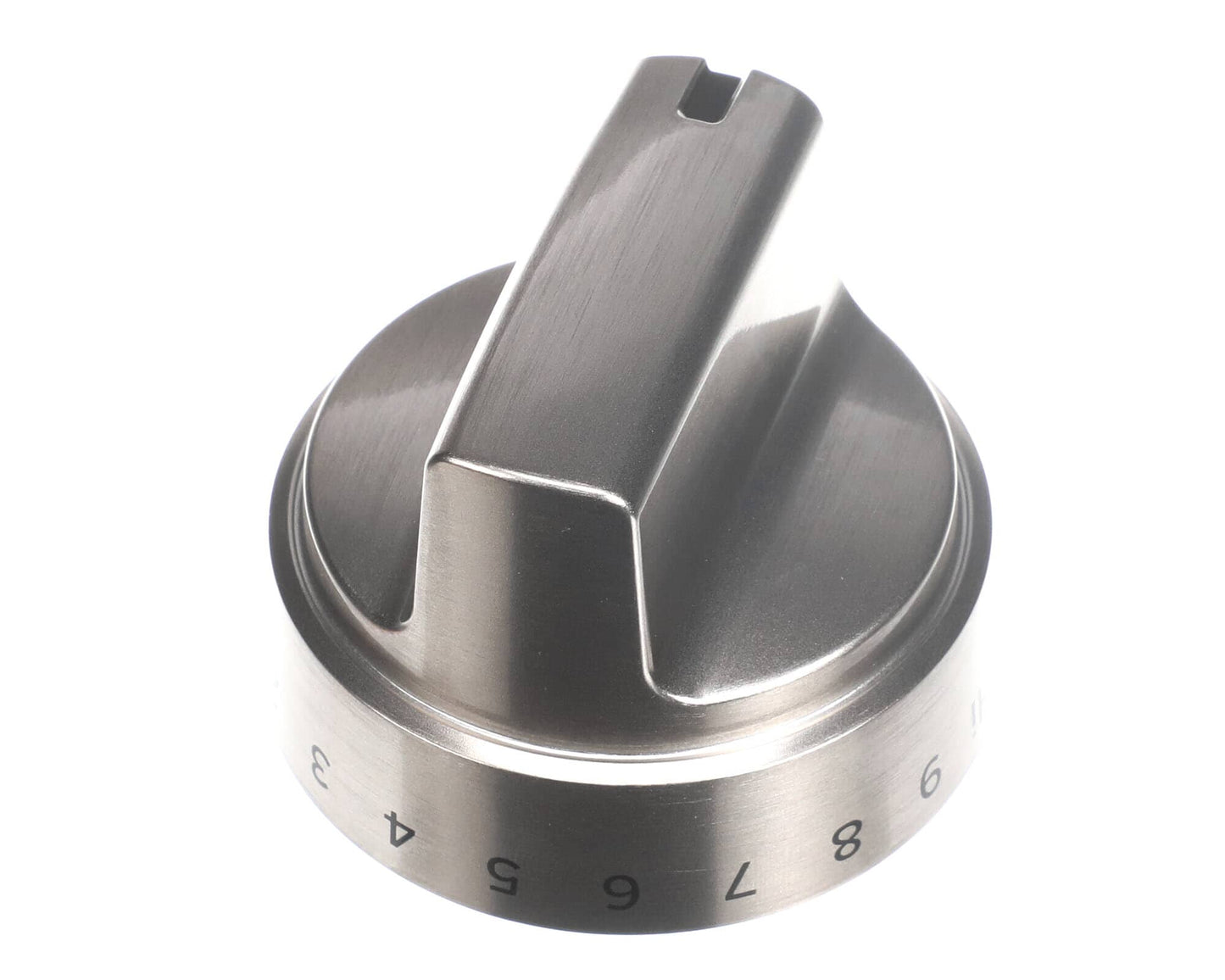 WB03X24818 GE Burner Knob (Stainless Steel Look)